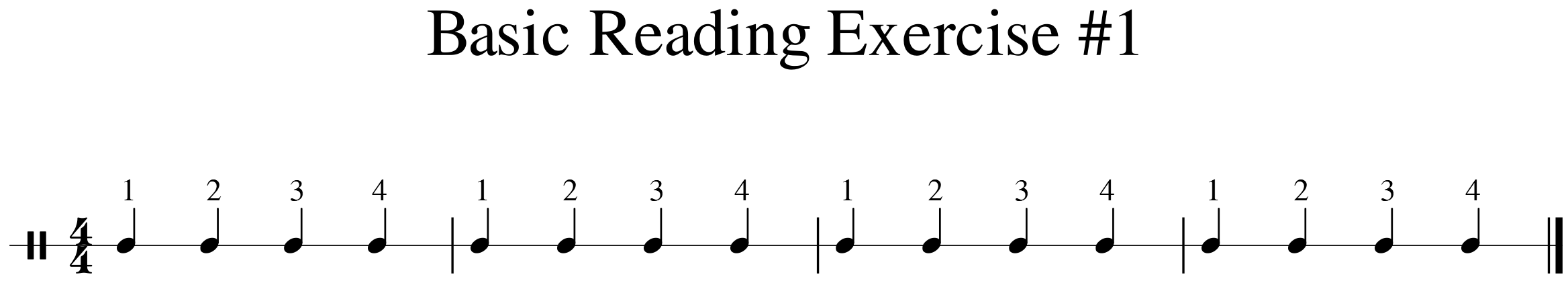 image of Basic Reading Exercise #1